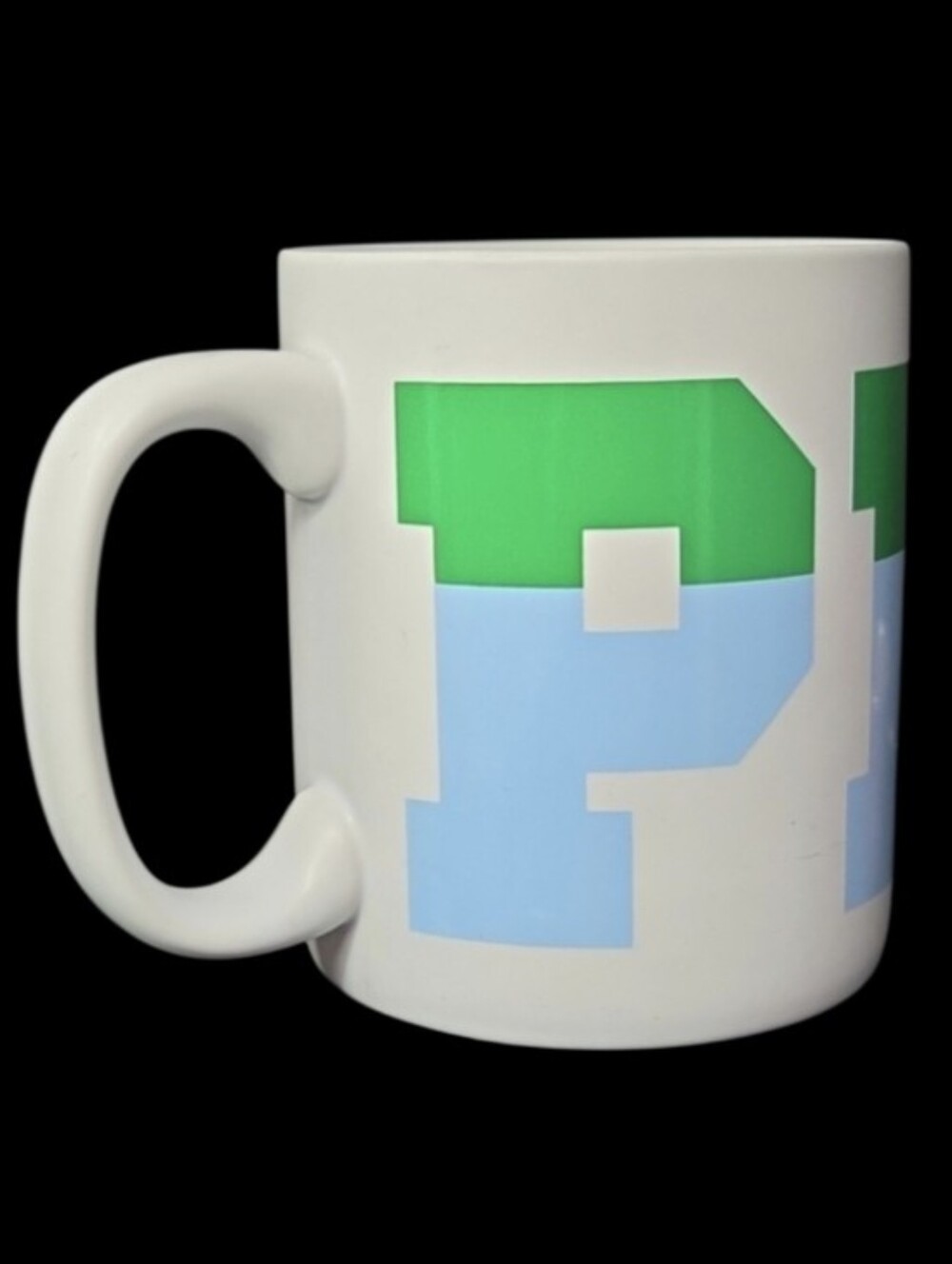 Retired Victoria's Secret "PINK" Oversized Green And Blue Mug - 29.76fl oz